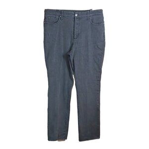 Kim Rogers Skinny Jeans Womens 18 Black High Rise Stretch Denim Jeans